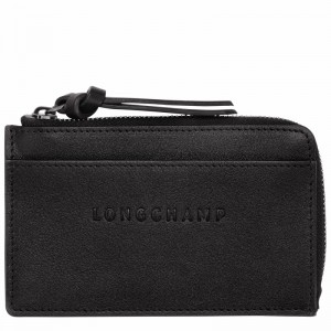 Longchamp 3D Card holder - Leather Black | YXQA57983