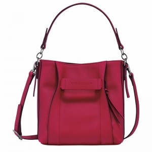 Longchamp 3D S Crossbody bag - Leather Fuchsia | IVYC34518