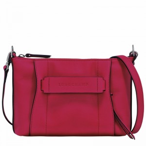 Longchamp 3D S Crossbody bag - Leather Fuchsia | NCFX80942