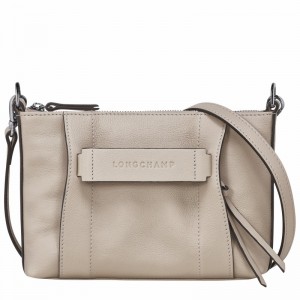 Longchamp 3D S Crossbody bag - Leather Grey | UBWY17586