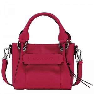 Longchamp 3D XS Handbag - Leather Fuchsia | ZLBP51306