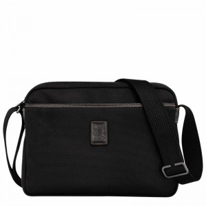 Longchamp Boxford M Camera bag - Recycled canvas Black | BLOG13854