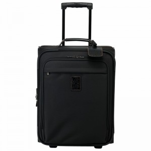 Longchamp Boxford S Suitcase - Recycled canvas Black | XOGY42501