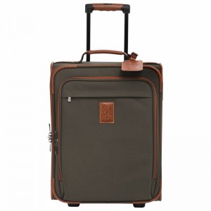 Longchamp Boxford S Suitcase - Recycled canvas Brown | RQAJ34728