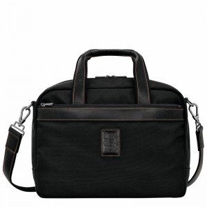 Longchamp Boxford S Travel bag - Recycled canvas Black | IHKS91702