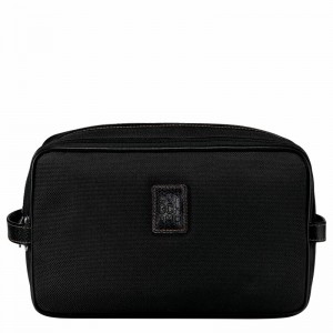 Longchamp Boxford Toiletry case - Recycled canvas Black | LOAB38946