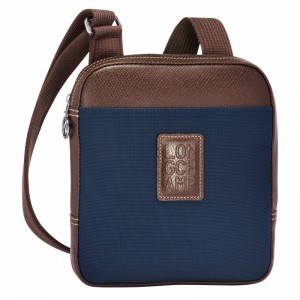 Longchamp Boxford XS Crossbody bag - Recycled canvas Blue | HKZV49780