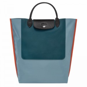 Longchamp Cabas M Tote bag - Canvas Blue | LICG58493