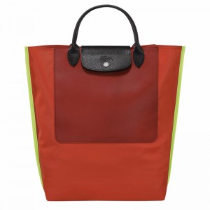 Longchamp Cabas M Tote bag - Canvas Orange | CYKX56810