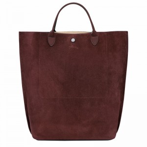 Longchamp Cabas M Tote bag - Leather Burgundy | NVGK06813