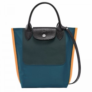 Longchamp Cabas XS Tote bag - Canvas Peacock | NOQK19248