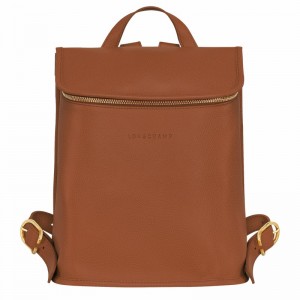 Longchamp Le FOULONNÉ Backpack - Leather Caramel | LVDG29036