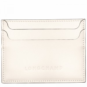 Longchamp Le FOULONNÉ Card holder - Leather White | NOFK08734