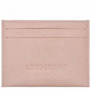 Longchamp Le FOULONNÉ Cardholder - Leather Beige | EIFP74053