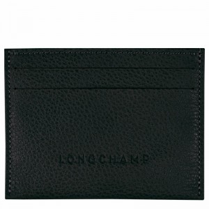 Longchamp Le FOULONNÉ Cardholder - Leather Black | WJID17923