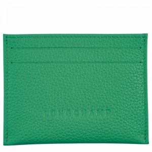 Longchamp Le FOULONNÉ Cardholder - Leather Green | BOED05127