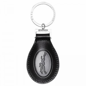 Longchamp Le FOULONNÉ Key-rings - Leather Black | FNAQ57309