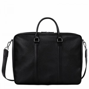 Longchamp Le FOULONNÉ L Briefcase - Leather Black | HTPL56104