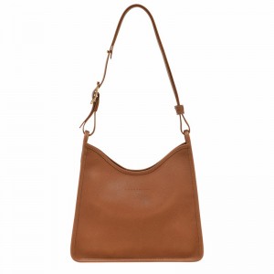 Longchamp Le FOULONNÉ M Hobo bag - Leather Caramel | BNHX34617