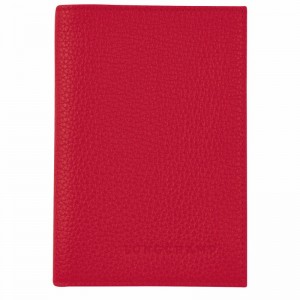 Longchamp Le FOULONNÉ Passport cover - Leather Red | WHKY26843