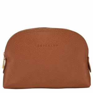 Longchamp Le FOULONNÉ Pouch - Leather Caramel | GVAJ52693