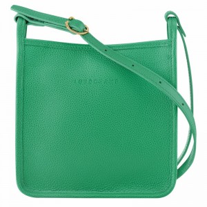 Longchamp Le FOULONNÉ S Crossbody bag - Leather Green | WLIG17809