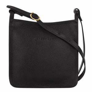 Longchamp Le FOULONNÉ S Crossbody bag - Leather Black | JEOD46307