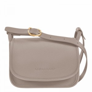 Longchamp Le FOULONNÉ S Crossbody bag - Leather Grey | PSLH35904