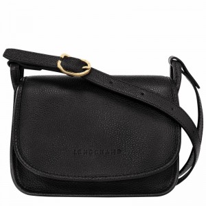 Longchamp Le FOULONNÉ S Crossbody bag - Leather Black | UMJV97203