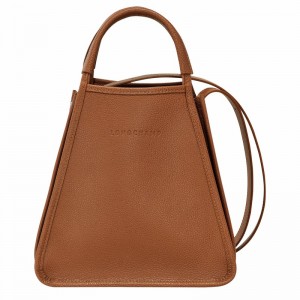 Longchamp Le FOULONNÉ S Handbag - Leather Caramel | SLFV53790