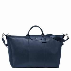 Longchamp Le FOULONNÉ S Travel bag - Leather Navy | GNCH42509