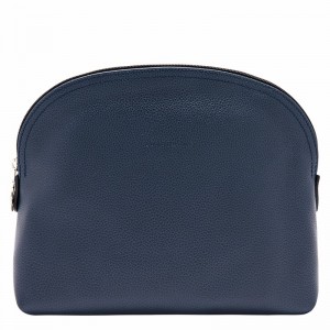 Longchamp Le FOULONNÉ Toiletry case - Leather Navy | BLYS74639