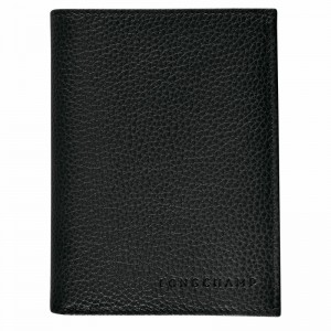 Longchamp Le FOULONNÉ Wallet - Leather Black | ZYHD57469