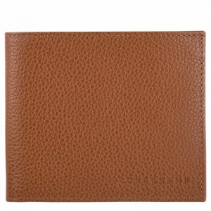 Longchamp Le FOULONNÉ Wallet - Leather Caramel | SDYP52483