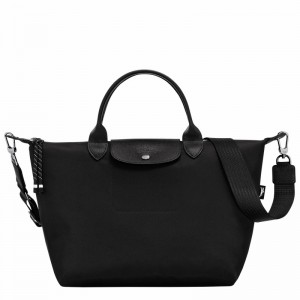 Longchamp Le Pliage Energy L Handbag - Recycled canvas Black | JBLI01452