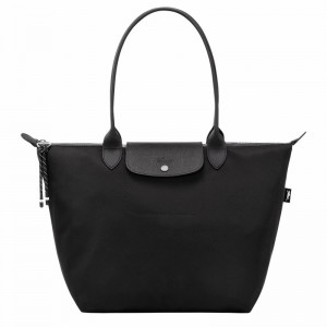 Longchamp Le Pliage Energy L Tote bag - Recycled canvas Black | HAXM10346