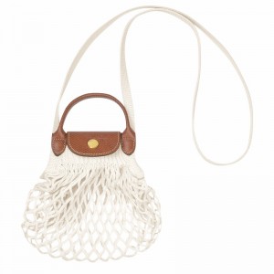 Longchamp Le Pliage Filet XS Mesh bag - Canvas White | CLMH87930