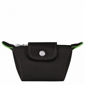 Longchamp Le Pliage Green Coin purse - Recycled canvas Black | UCVK37140