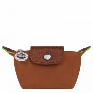 Longchamp Le Pliage Green Coin purse - Recycled canvas Brown | CFIE08231