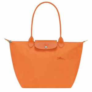 Longchamp Le Pliage Green L Tote bag - Recycled canvas Orange | XKSO84931