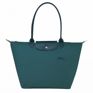 Longchamp Le Pliage Green L Tote bag - Recycled canvas Peacock | MHNL48960