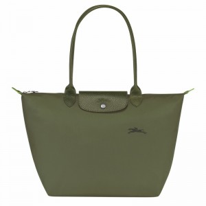 Longchamp Le Pliage Green L Tote bag - Recycled canvas Green | YFXW65320