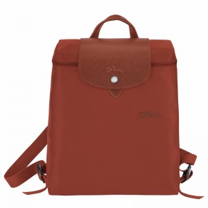 Longchamp Le Pliage Green M Backpack - Recycled canvas Brown | MXEV92754