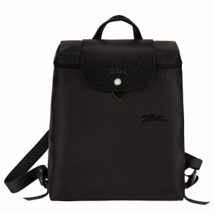 Longchamp Le Pliage Green M Backpack - Recycled canvas Black | YUBP26805