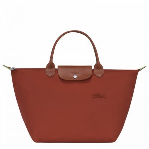 Longchamp Le Pliage Green M Handbag - Recycled canvas Brown | EDTW92814