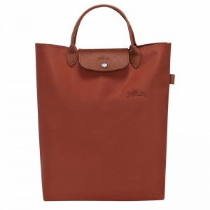 Longchamp Le Pliage Green M Tote bag - Canvas Brown | KGHC25389