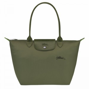 Longchamp Le Pliage Green M Tote bag - Recycled canvas Green | LQHD68503