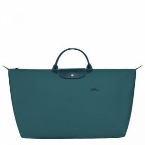 Longchamp Le Pliage Green M Travel bag - Recycled canvas Peacock | GSJT25634