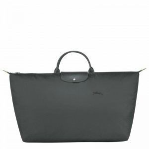 Longchamp Le Pliage Green M Travel bag - Recycled canvas Deep Grey | UVXS81962