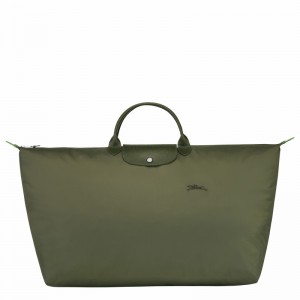 Longchamp Le Pliage Green M Travel bag - Recycled canvas Green | JIWY28945